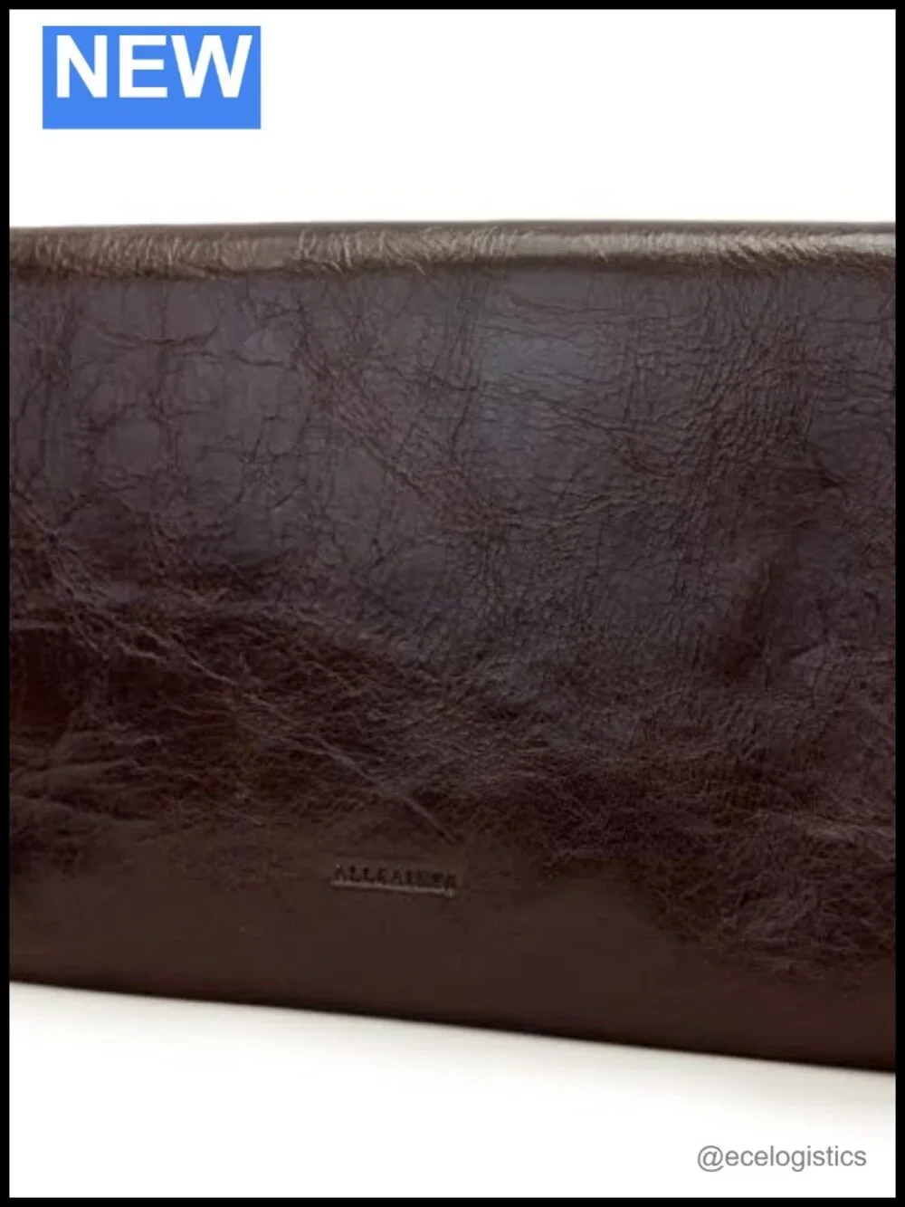 AllSaints Harluna Clutch Cognac Brown One Size